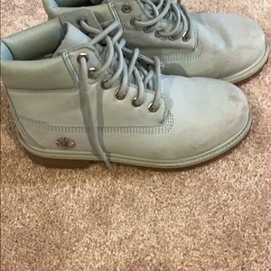 Timberland Boots light teal color Youth size 3